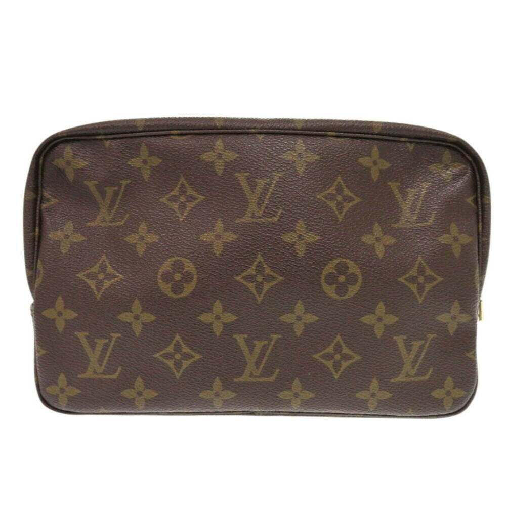 LOUIS VUITTON Authentic Brown Monogram Pouch - Picture 3 of 10